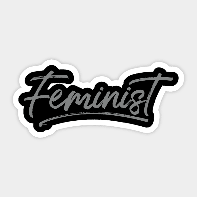 'Feminist' Feminist Faux Sticker by ourwackyhome